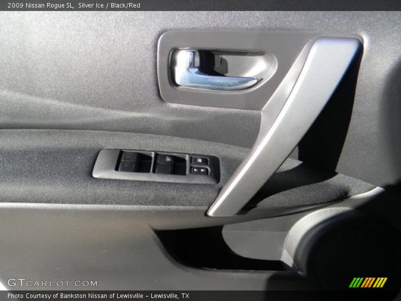 Silver Ice / Black/Red 2009 Nissan Rogue SL