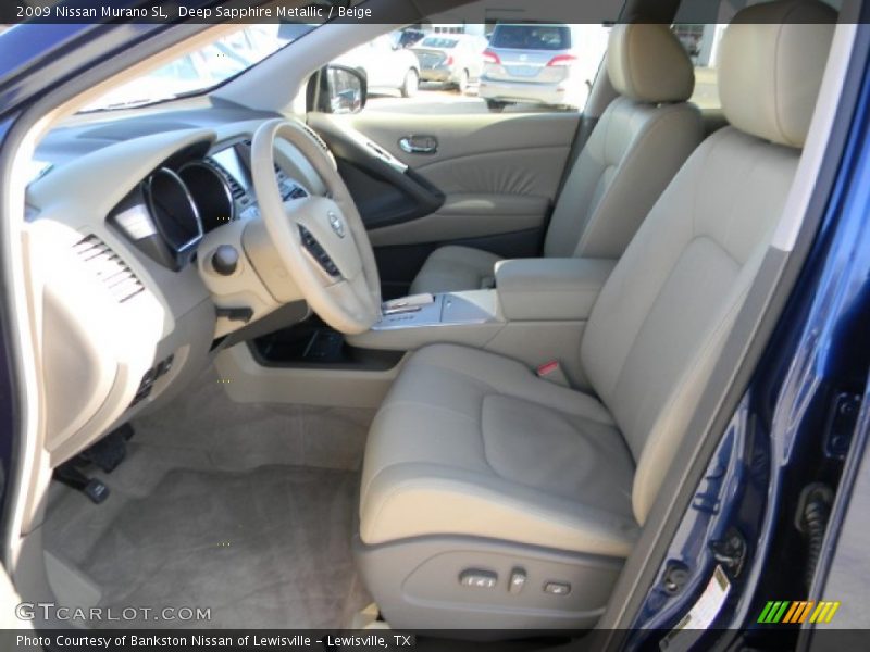 Deep Sapphire Metallic / Beige 2009 Nissan Murano SL