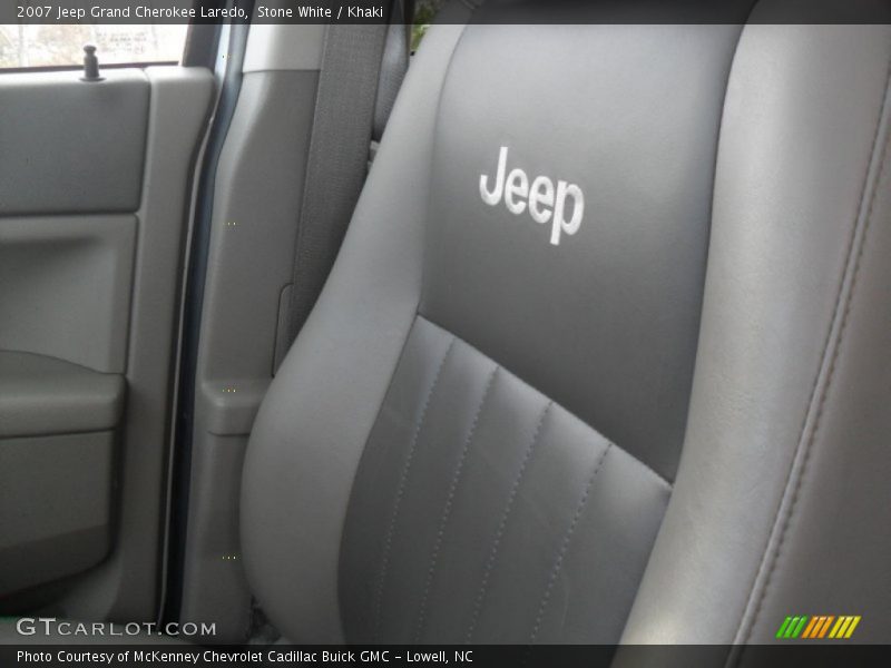 Stone White / Khaki 2007 Jeep Grand Cherokee Laredo