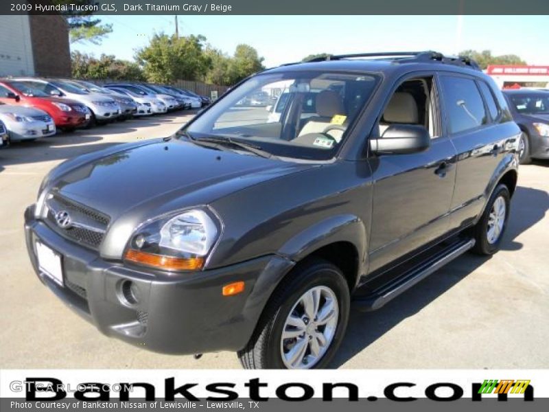Dark Titanium Gray / Beige 2009 Hyundai Tucson GLS
