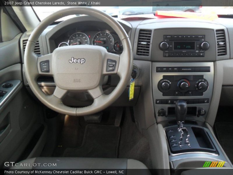 Stone White / Khaki 2007 Jeep Grand Cherokee Laredo