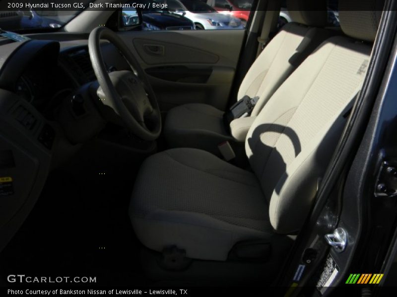 Dark Titanium Gray / Beige 2009 Hyundai Tucson GLS