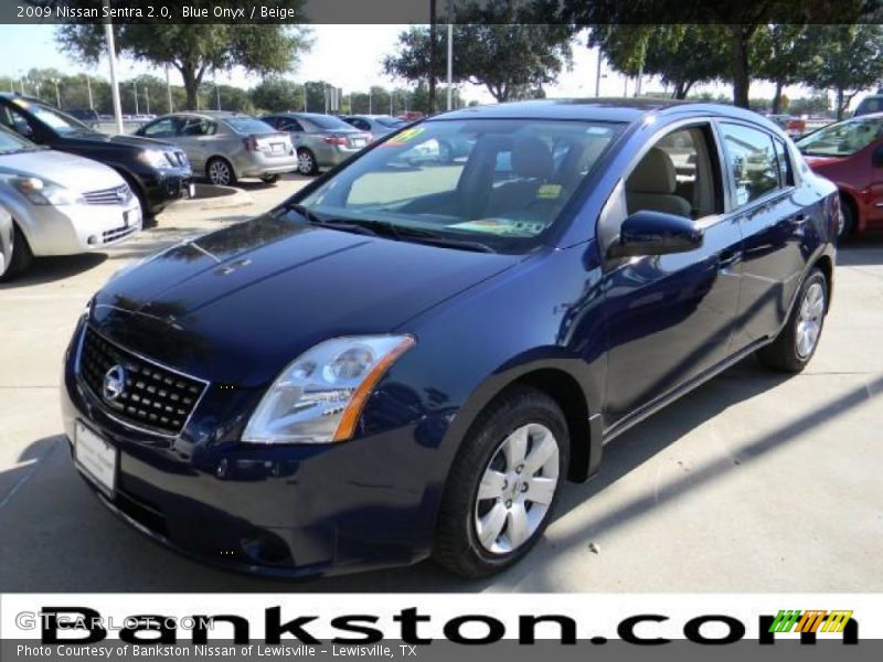 Blue Onyx / Beige 2009 Nissan Sentra 2.0