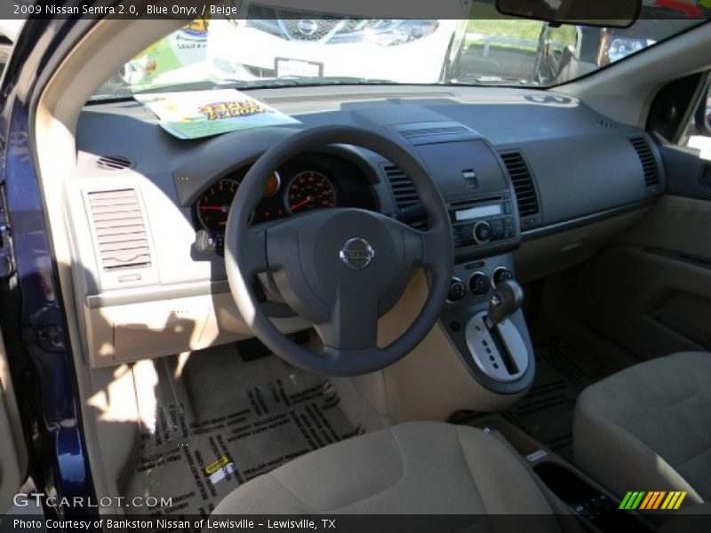 Blue Onyx / Beige 2009 Nissan Sentra 2.0