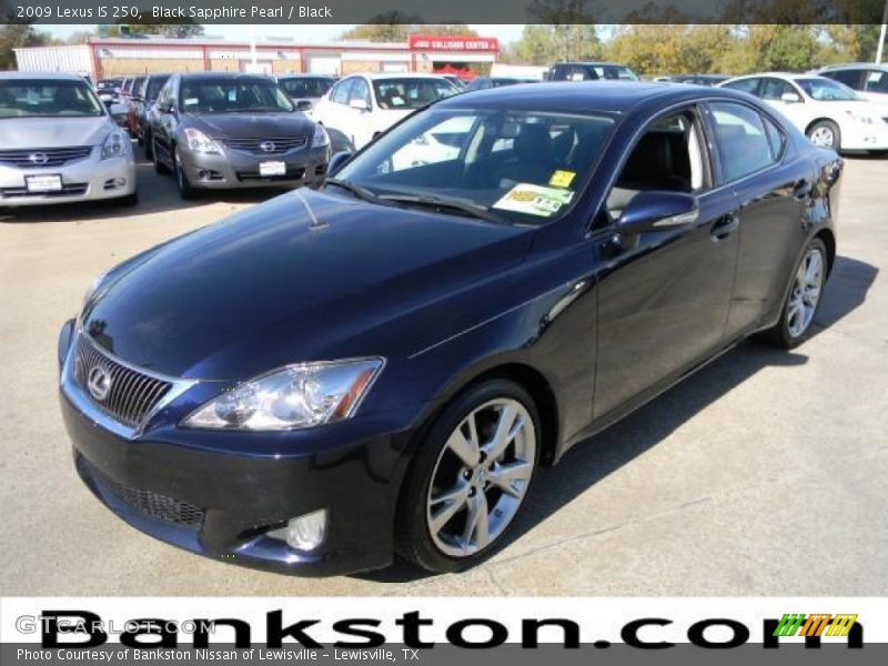 Black Sapphire Pearl / Black 2009 Lexus IS 250