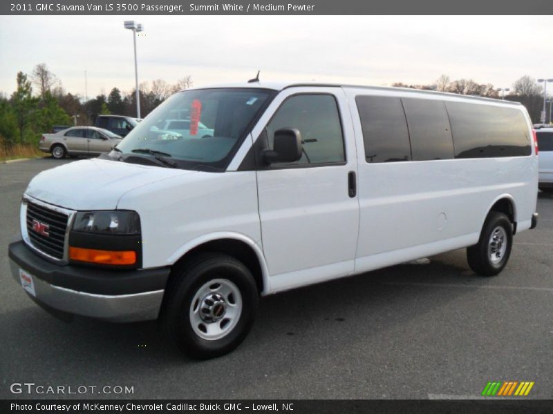 Summit White / Medium Pewter 2011 GMC Savana Van LS 3500 Passenger