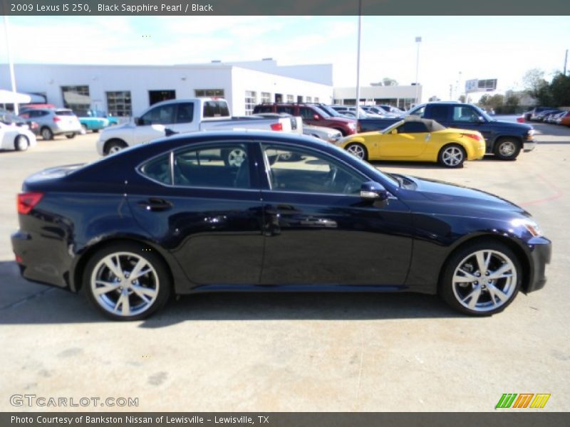 Black Sapphire Pearl / Black 2009 Lexus IS 250