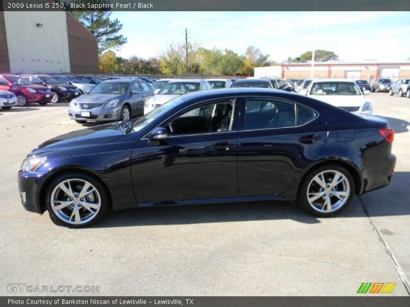 Black Sapphire Pearl / Black 2009 Lexus IS 250