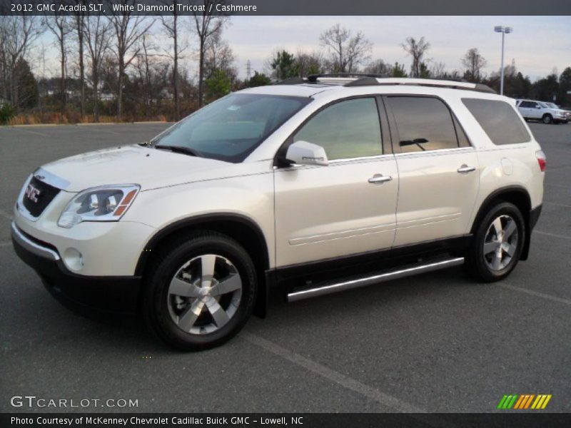 White Diamond Tricoat / Cashmere 2012 GMC Acadia SLT
