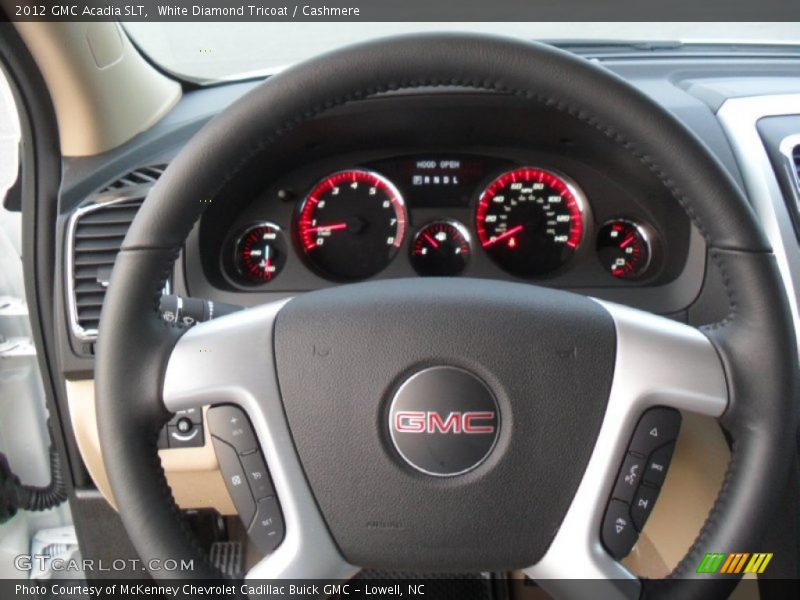 White Diamond Tricoat / Cashmere 2012 GMC Acadia SLT
