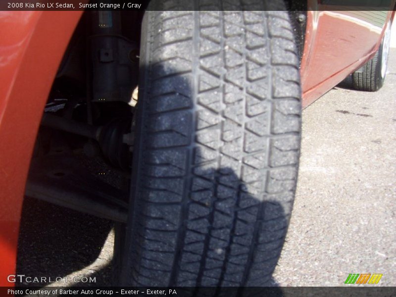 Sunset Orange / Gray 2008 Kia Rio LX Sedan