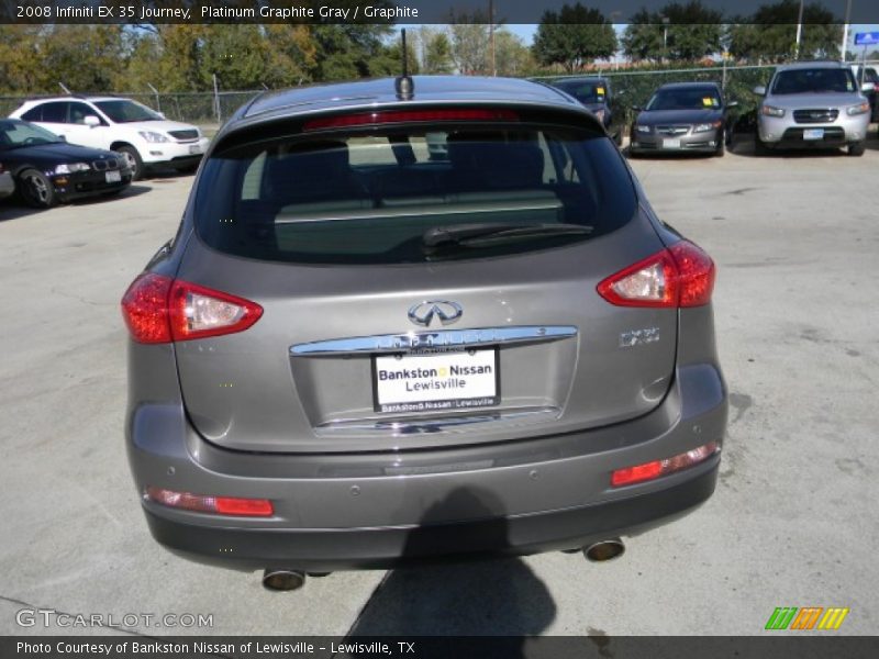 Platinum Graphite Gray / Graphite 2008 Infiniti EX 35 Journey