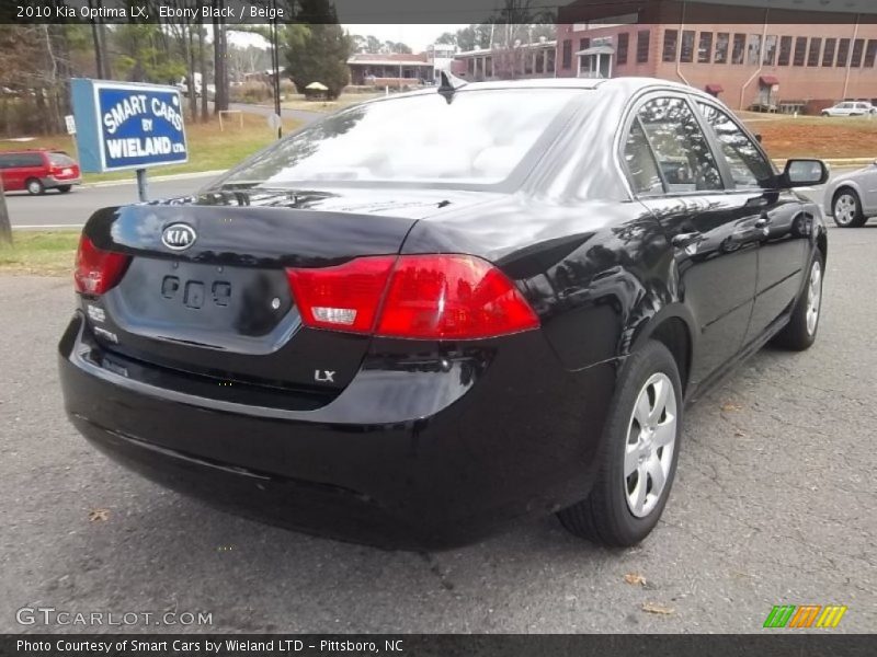 Ebony Black / Beige 2010 Kia Optima LX