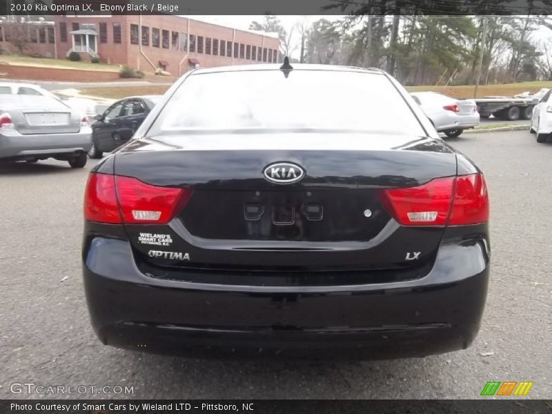 Ebony Black / Beige 2010 Kia Optima LX