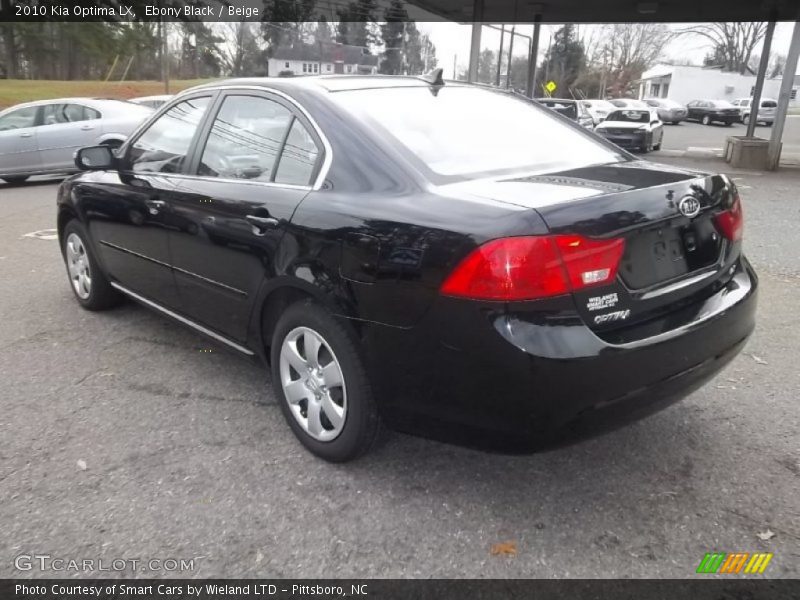 Ebony Black / Beige 2010 Kia Optima LX