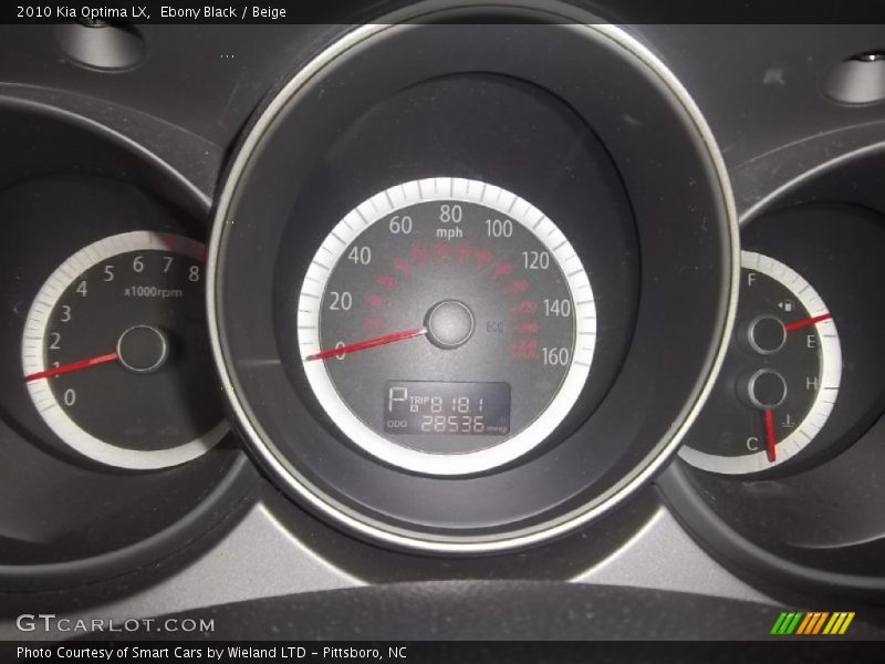 Ebony Black / Beige 2010 Kia Optima LX