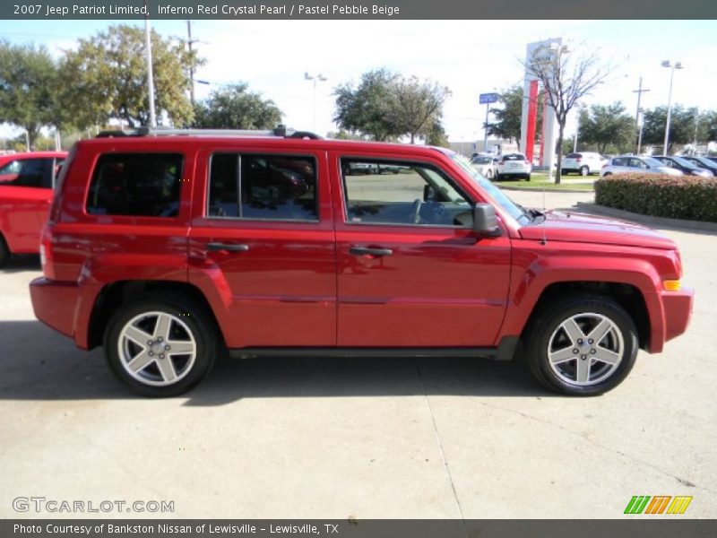 Inferno Red Crystal Pearl / Pastel Pebble Beige 2007 Jeep Patriot Limited