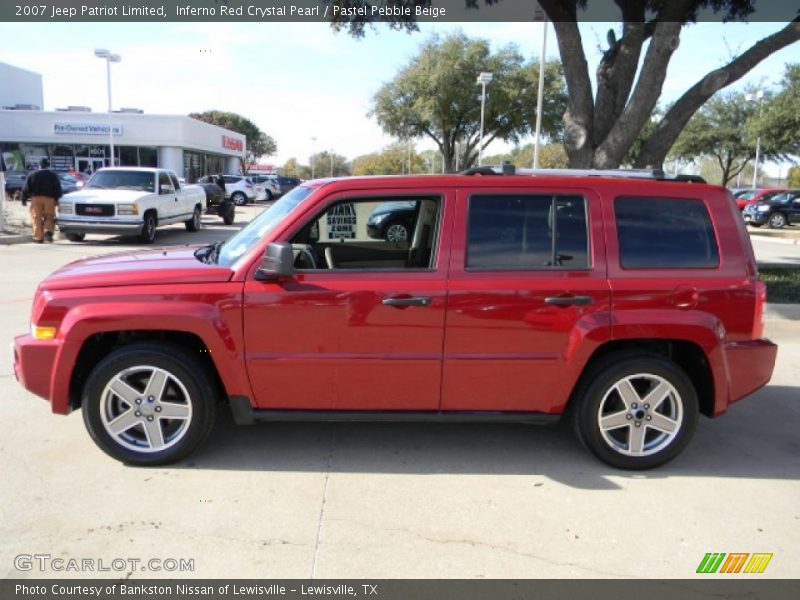 Inferno Red Crystal Pearl / Pastel Pebble Beige 2007 Jeep Patriot Limited