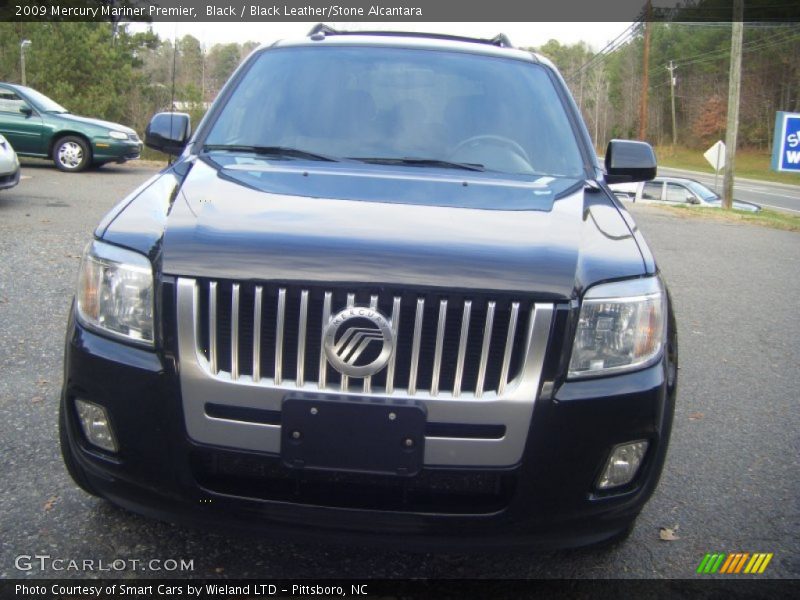 Black / Black Leather/Stone Alcantara 2009 Mercury Mariner Premier