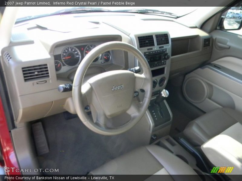 Inferno Red Crystal Pearl / Pastel Pebble Beige 2007 Jeep Patriot Limited