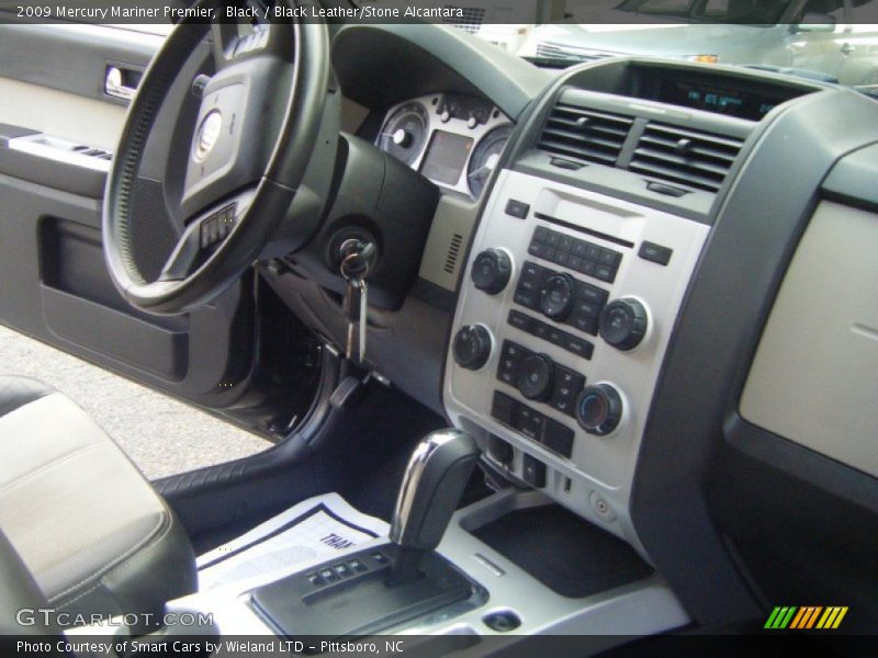 Black / Black Leather/Stone Alcantara 2009 Mercury Mariner Premier