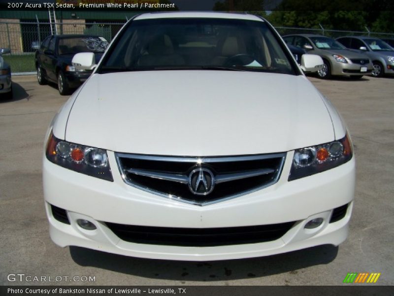 Premium White Pearl / Parchment 2007 Acura TSX Sedan