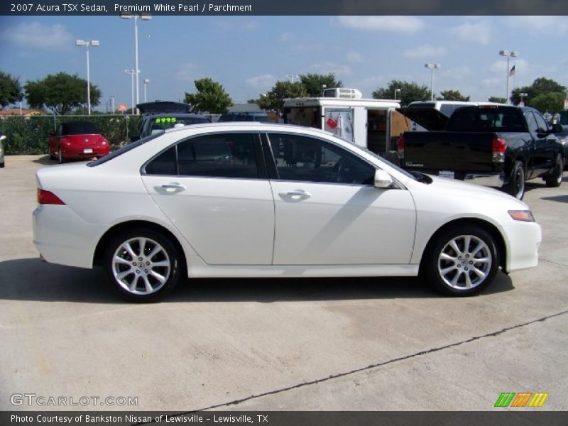 Premium White Pearl / Parchment 2007 Acura TSX Sedan