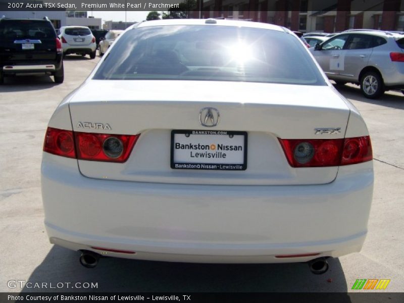 Premium White Pearl / Parchment 2007 Acura TSX Sedan