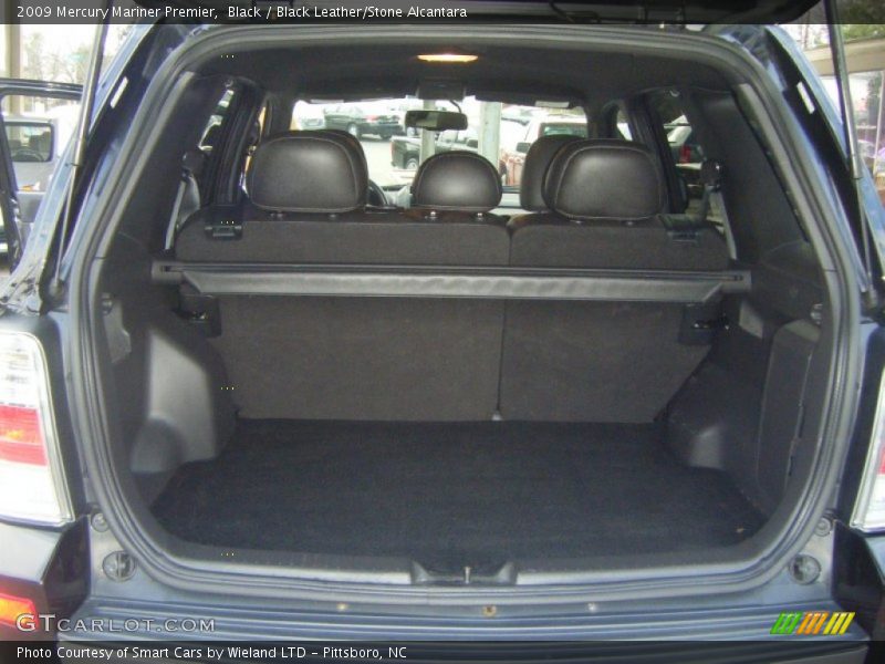 Black / Black Leather/Stone Alcantara 2009 Mercury Mariner Premier