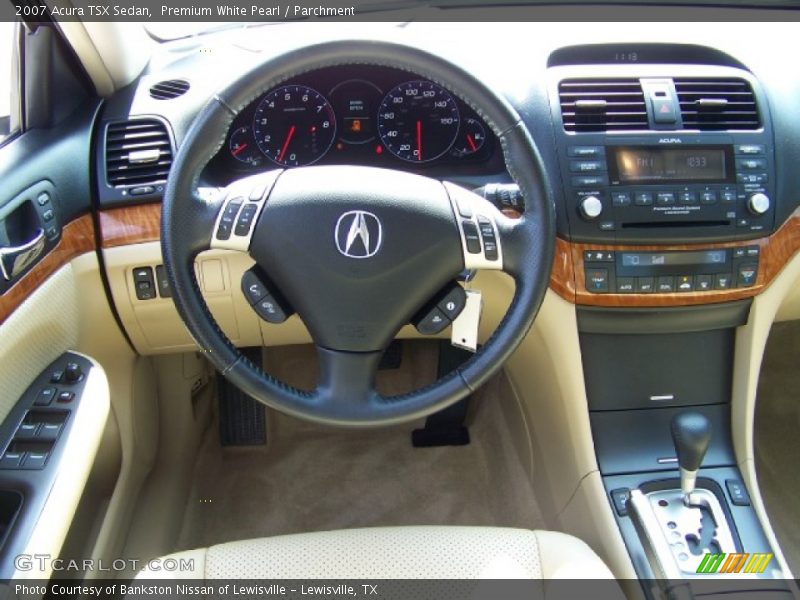 Premium White Pearl / Parchment 2007 Acura TSX Sedan