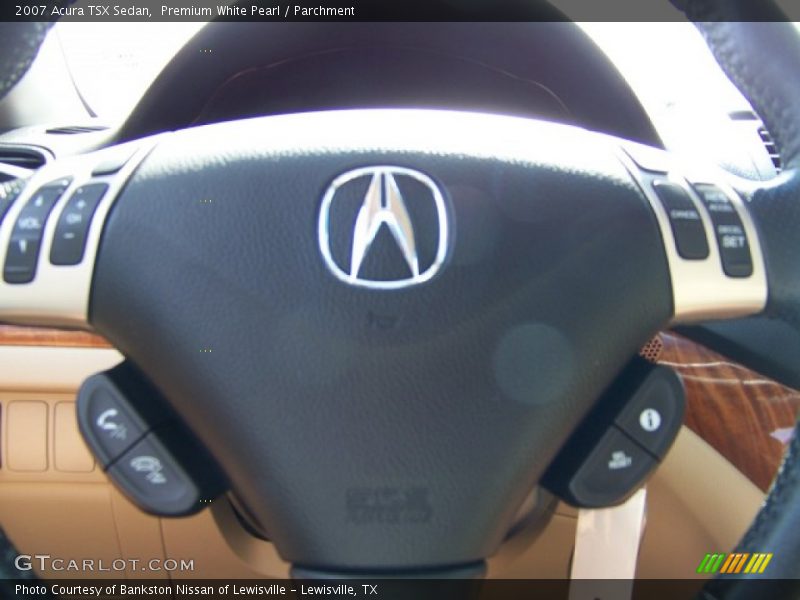 Premium White Pearl / Parchment 2007 Acura TSX Sedan