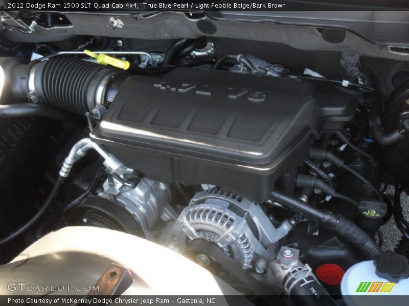 True Blue Pearl / Light Pebble Beige/Bark Brown 2012 Dodge Ram 1500 SLT Quad Cab 4x4