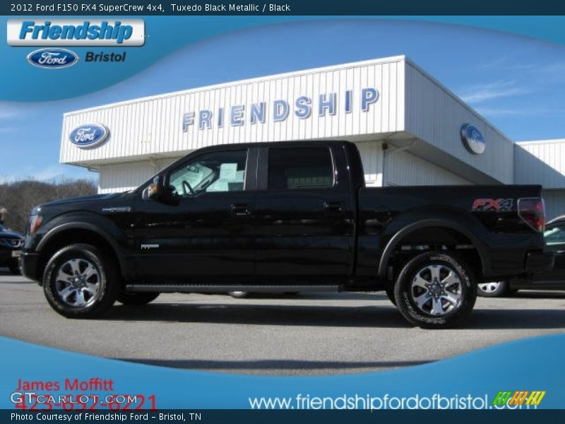 Tuxedo Black Metallic / Black 2012 Ford F150 FX4 SuperCrew 4x4