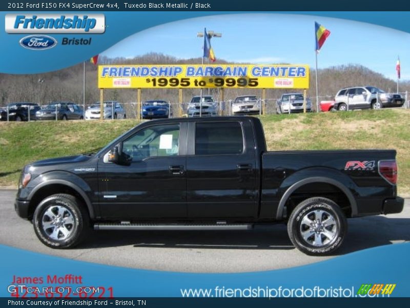 Tuxedo Black Metallic / Black 2012 Ford F150 FX4 SuperCrew 4x4