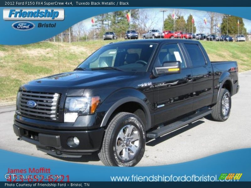 Tuxedo Black Metallic / Black 2012 Ford F150 FX4 SuperCrew 4x4