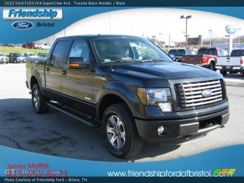 Tuxedo Black Metallic / Black 2012 Ford F150 FX4 SuperCrew 4x4