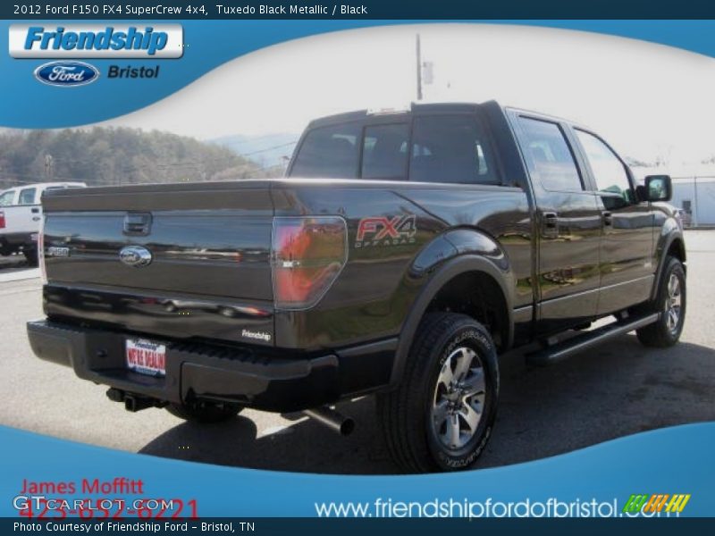 Tuxedo Black Metallic / Black 2012 Ford F150 FX4 SuperCrew 4x4