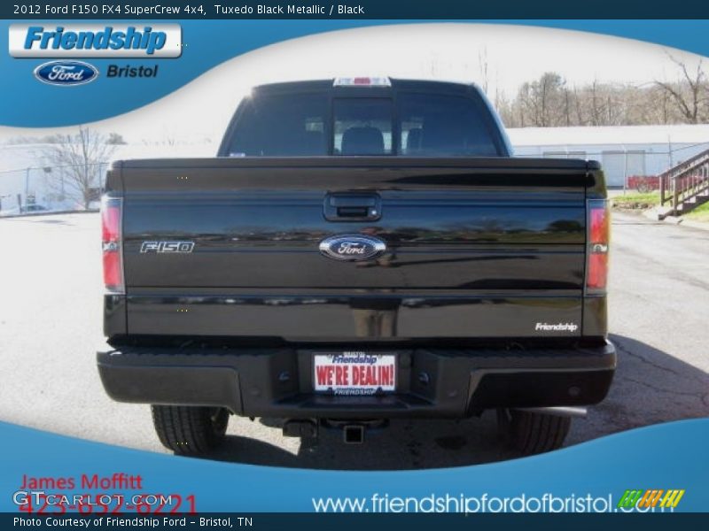 Tuxedo Black Metallic / Black 2012 Ford F150 FX4 SuperCrew 4x4