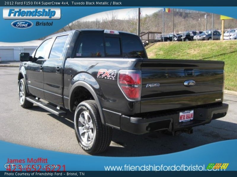 Tuxedo Black Metallic / Black 2012 Ford F150 FX4 SuperCrew 4x4