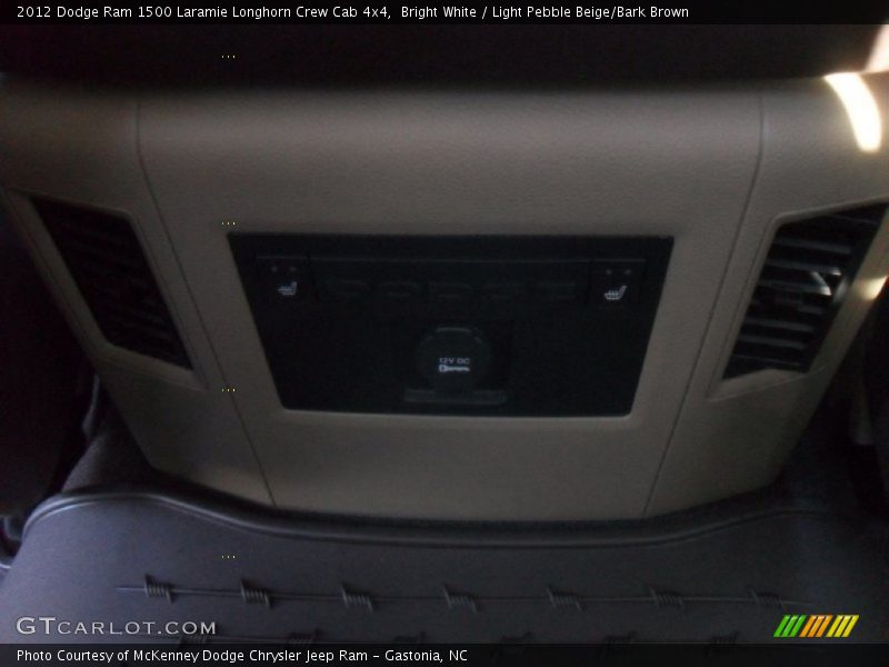 Bright White / Light Pebble Beige/Bark Brown 2012 Dodge Ram 1500 Laramie Longhorn Crew Cab 4x4