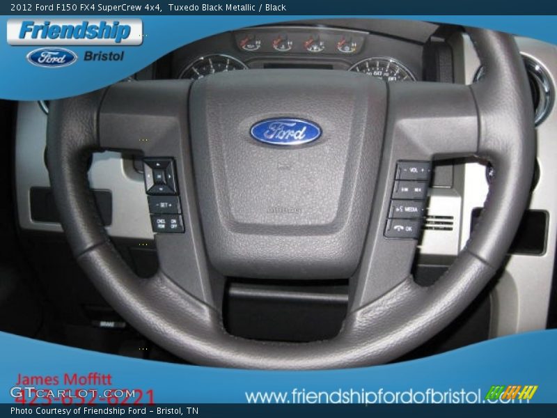 Tuxedo Black Metallic / Black 2012 Ford F150 FX4 SuperCrew 4x4