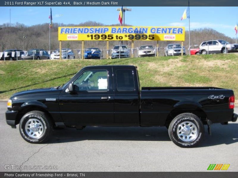 Black / Medium Dark Flint 2011 Ford Ranger XLT SuperCab 4x4