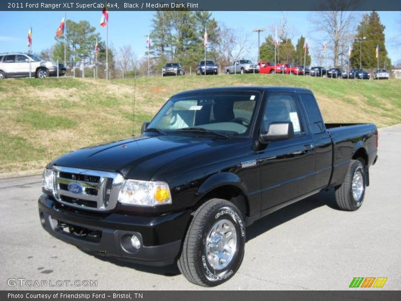 Black / Medium Dark Flint 2011 Ford Ranger XLT SuperCab 4x4