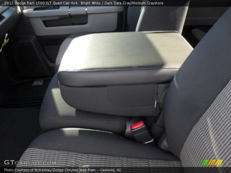 Bright White / Dark Slate Gray/Medium Graystone 2012 Dodge Ram 1500 SLT Quad Cab 4x4