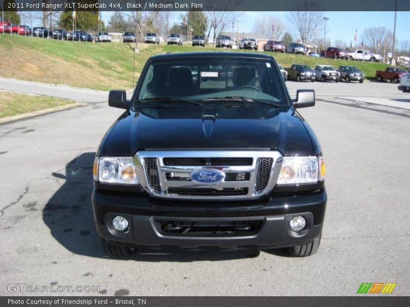 Black / Medium Dark Flint 2011 Ford Ranger XLT SuperCab 4x4