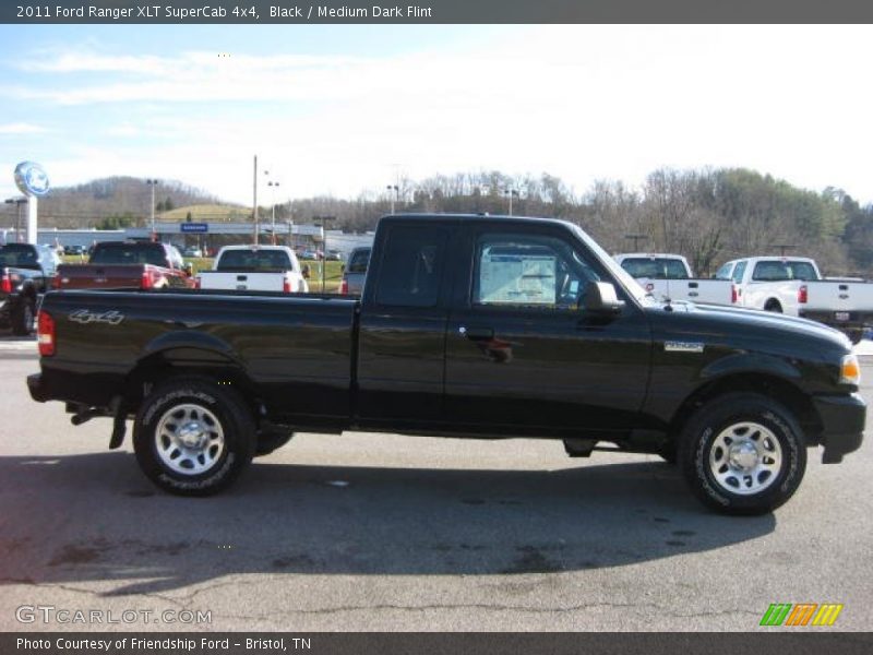 Black / Medium Dark Flint 2011 Ford Ranger XLT SuperCab 4x4