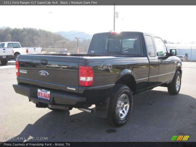 Black / Medium Dark Flint 2011 Ford Ranger XLT SuperCab 4x4