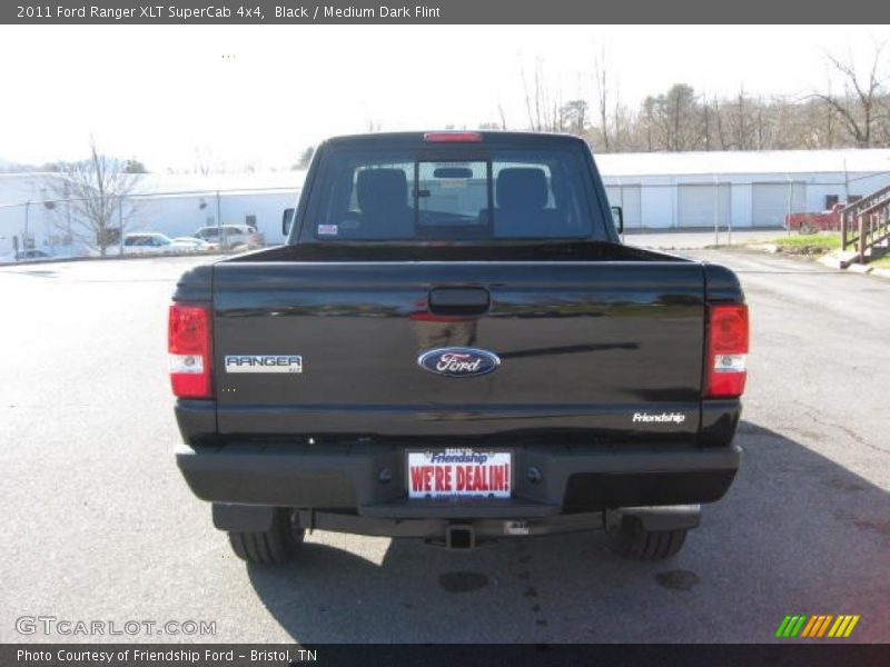 Black / Medium Dark Flint 2011 Ford Ranger XLT SuperCab 4x4