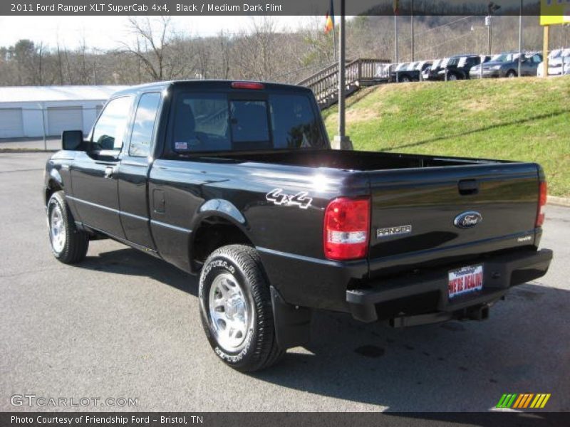 Black / Medium Dark Flint 2011 Ford Ranger XLT SuperCab 4x4