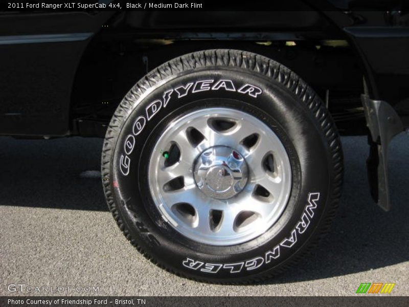 Black / Medium Dark Flint 2011 Ford Ranger XLT SuperCab 4x4